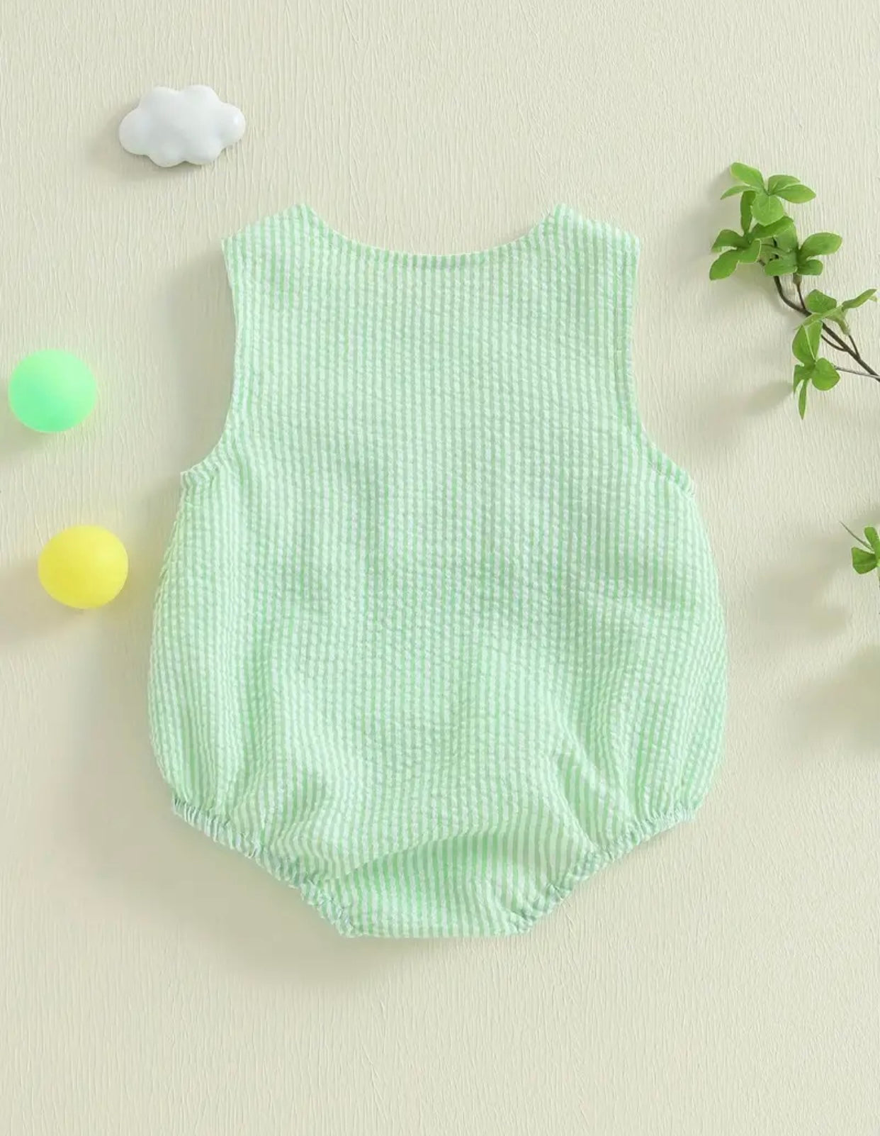 Golf Buddy Seersucker romper