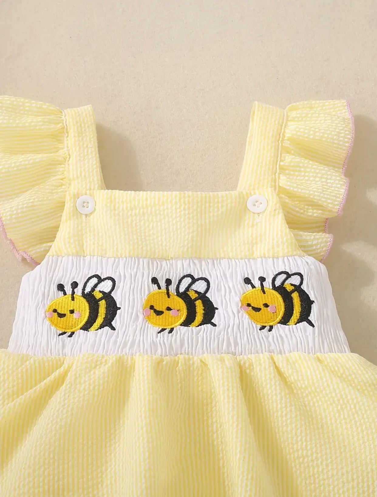 Baby Bee Halter Romper