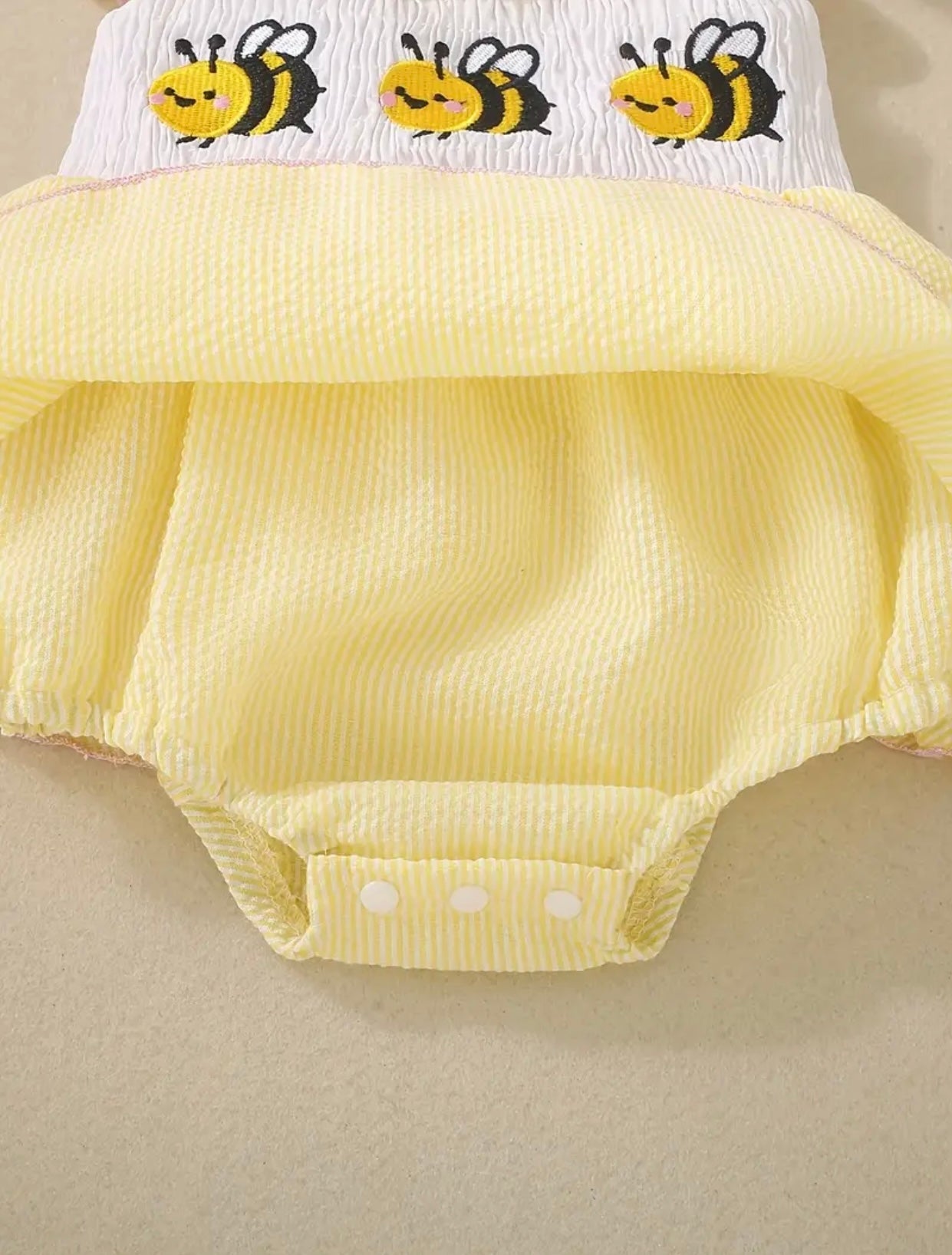 Baby Bee Halter Romper