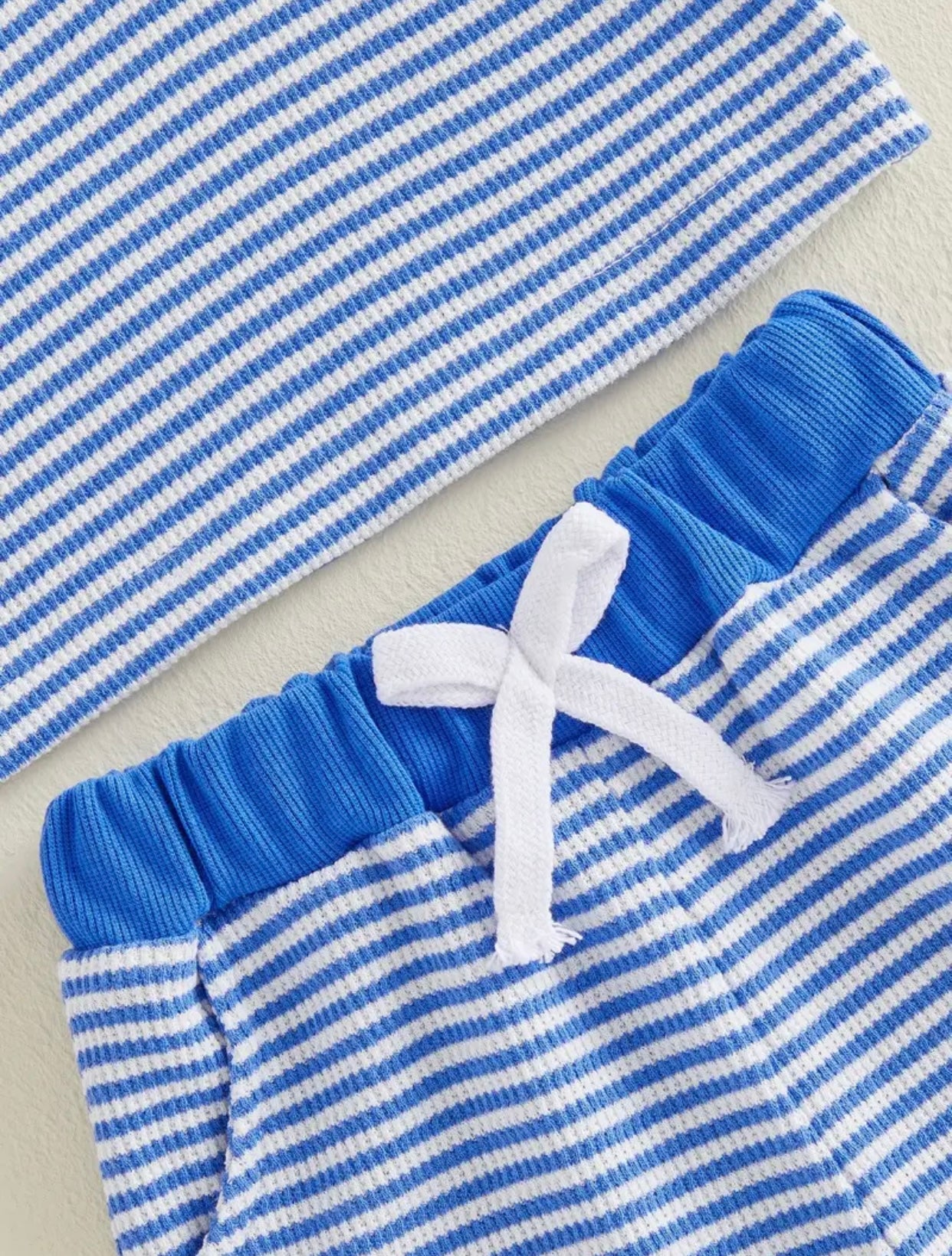 Shark Stripe 2-piece short set