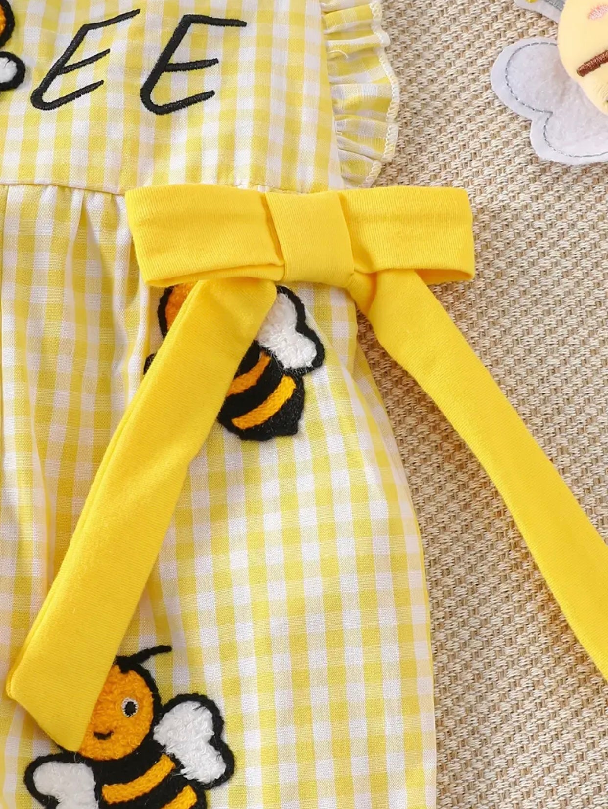 Bee-You-tiful pant ruffle romper