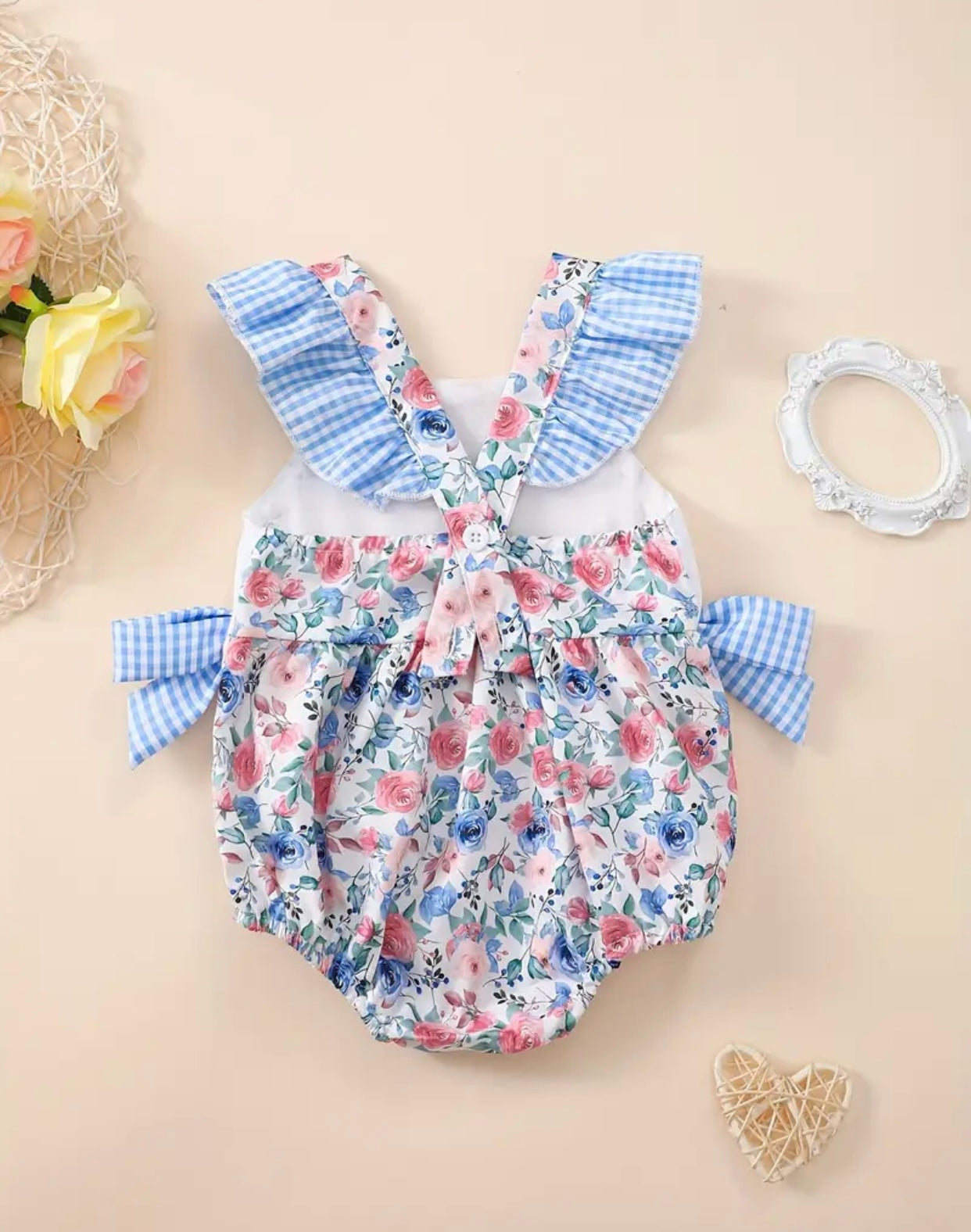 Daddy's Girl Floral bubble romper