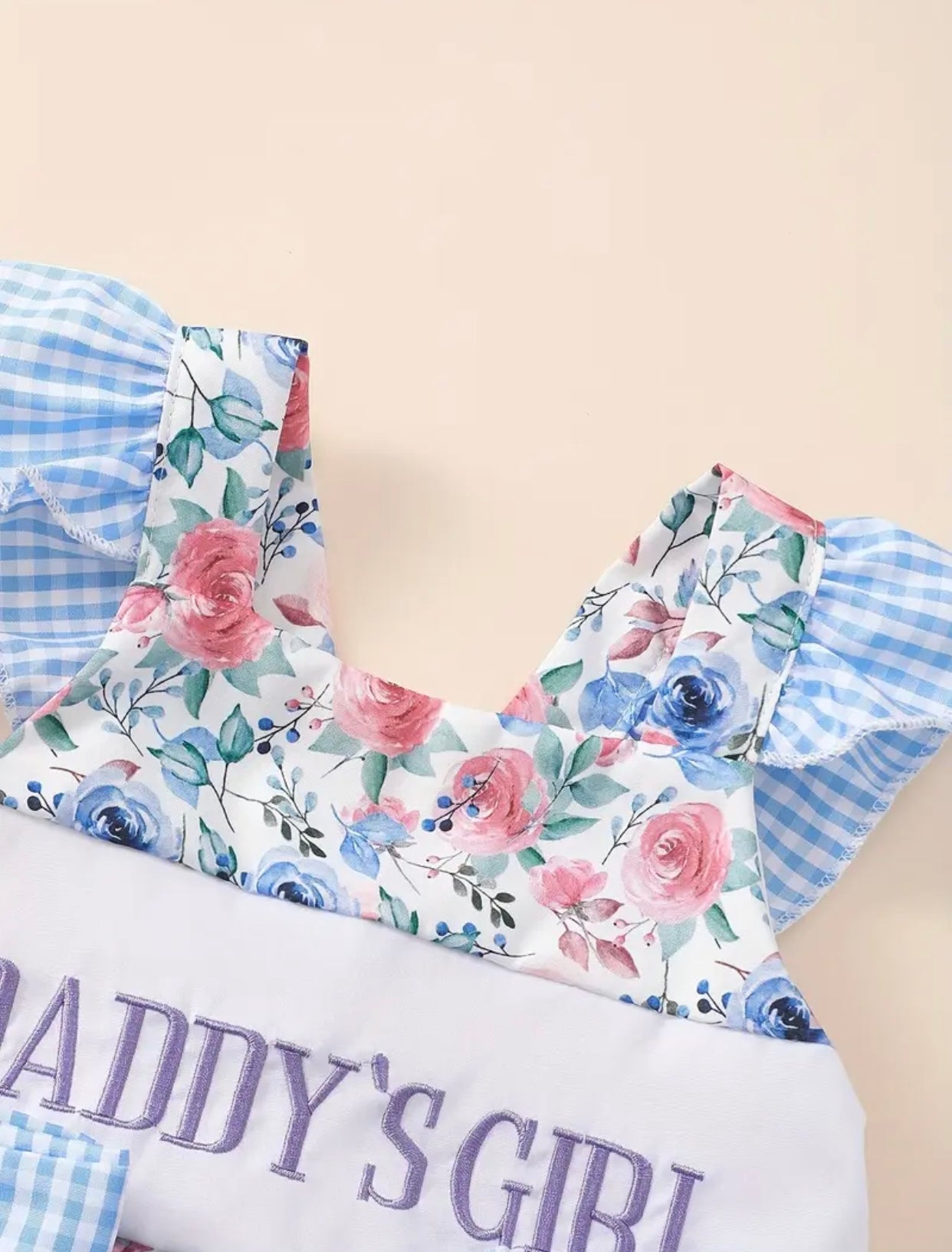 Daddy's Girl Floral bubble romper