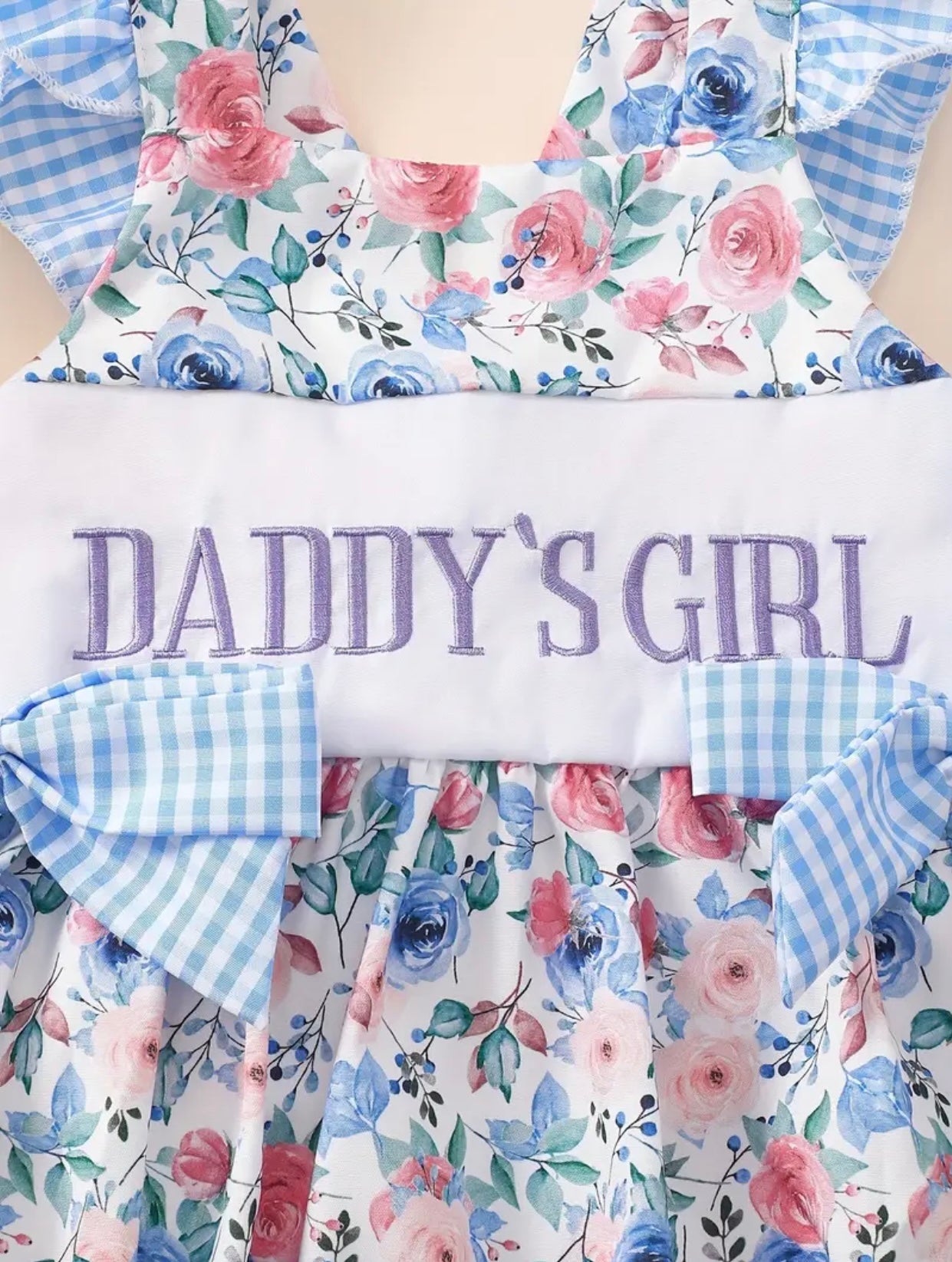 Daddy's Girl Floral bubble romper