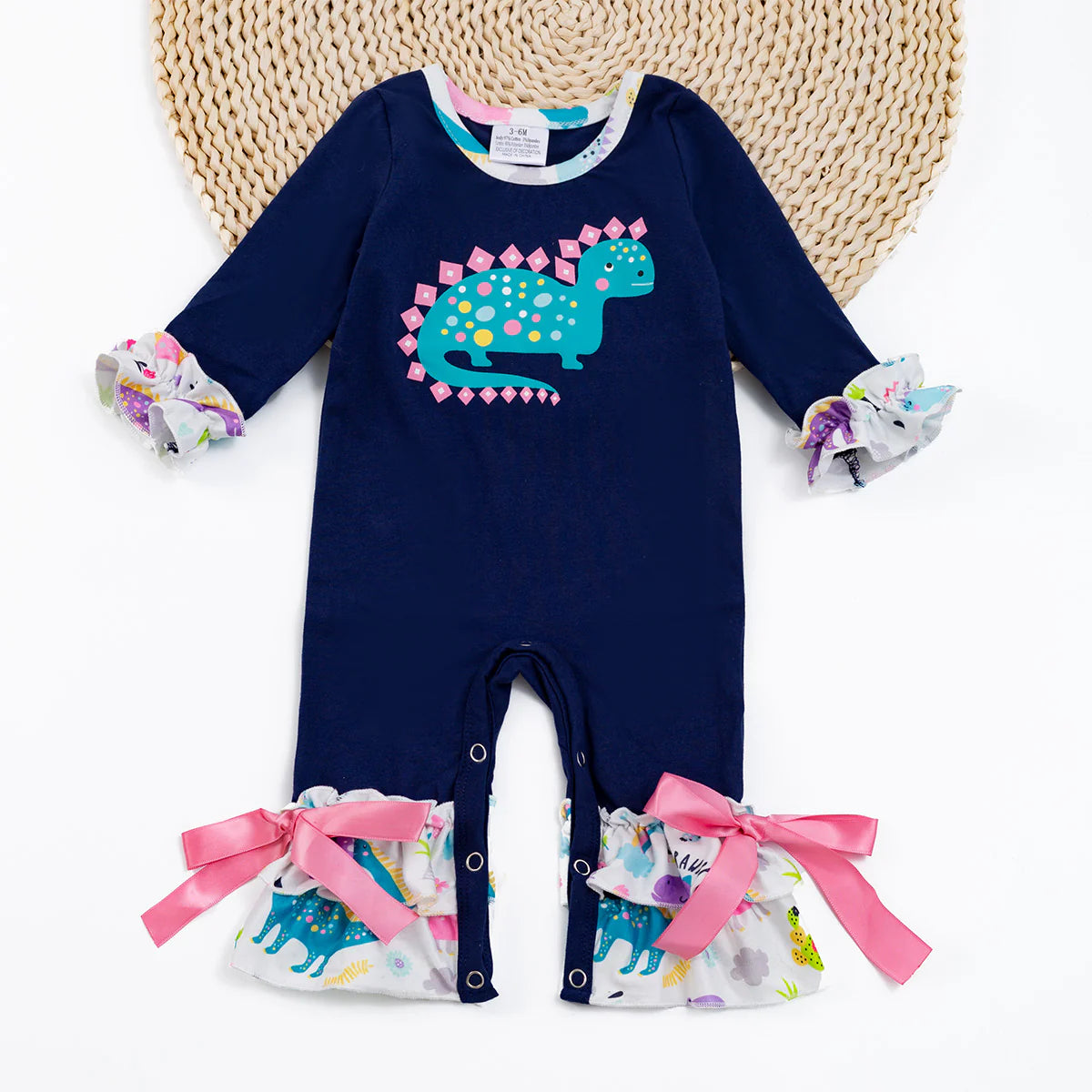 Dino Buddies Girl's Infant Romper