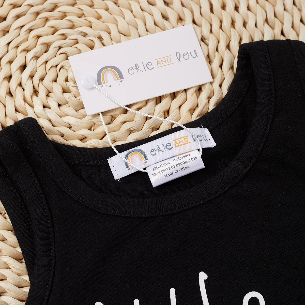 Little Thing- Mommy + Me Girl's fringe tank top