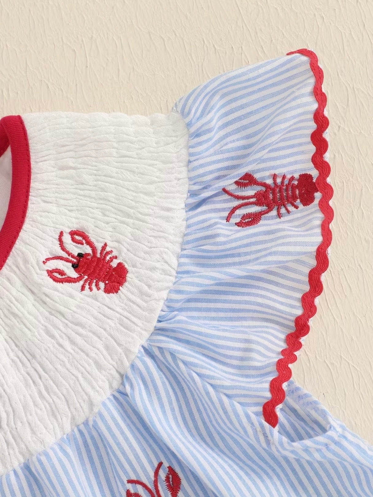 Lobster Boil Smocked Dress