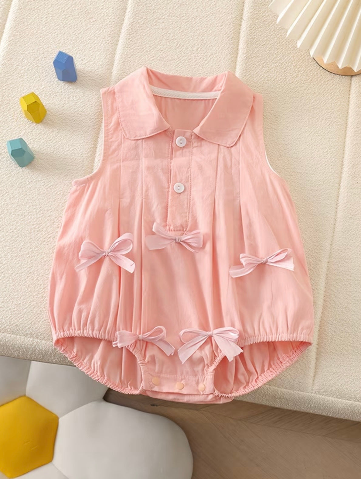 Bows and Girl's Romper