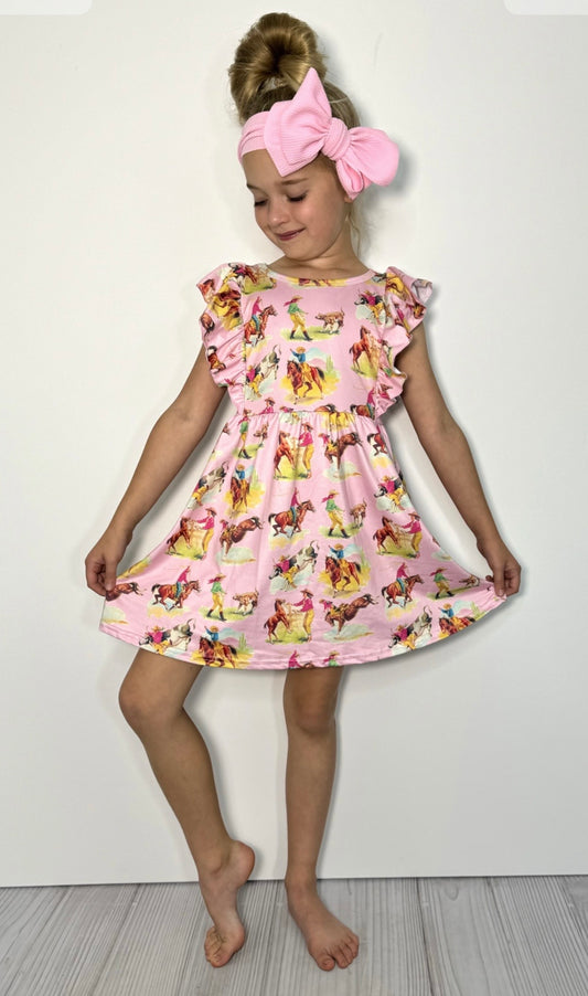 Pink Rodeo Girl's Dress