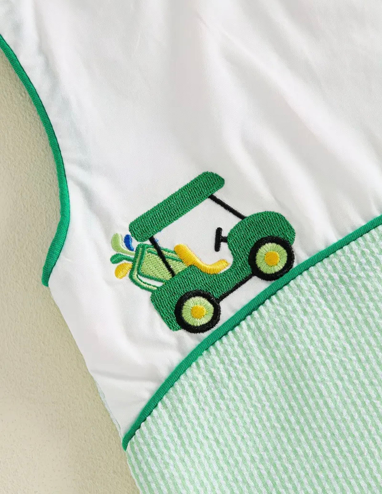 Going Golfing Embroidered Coverall Romper