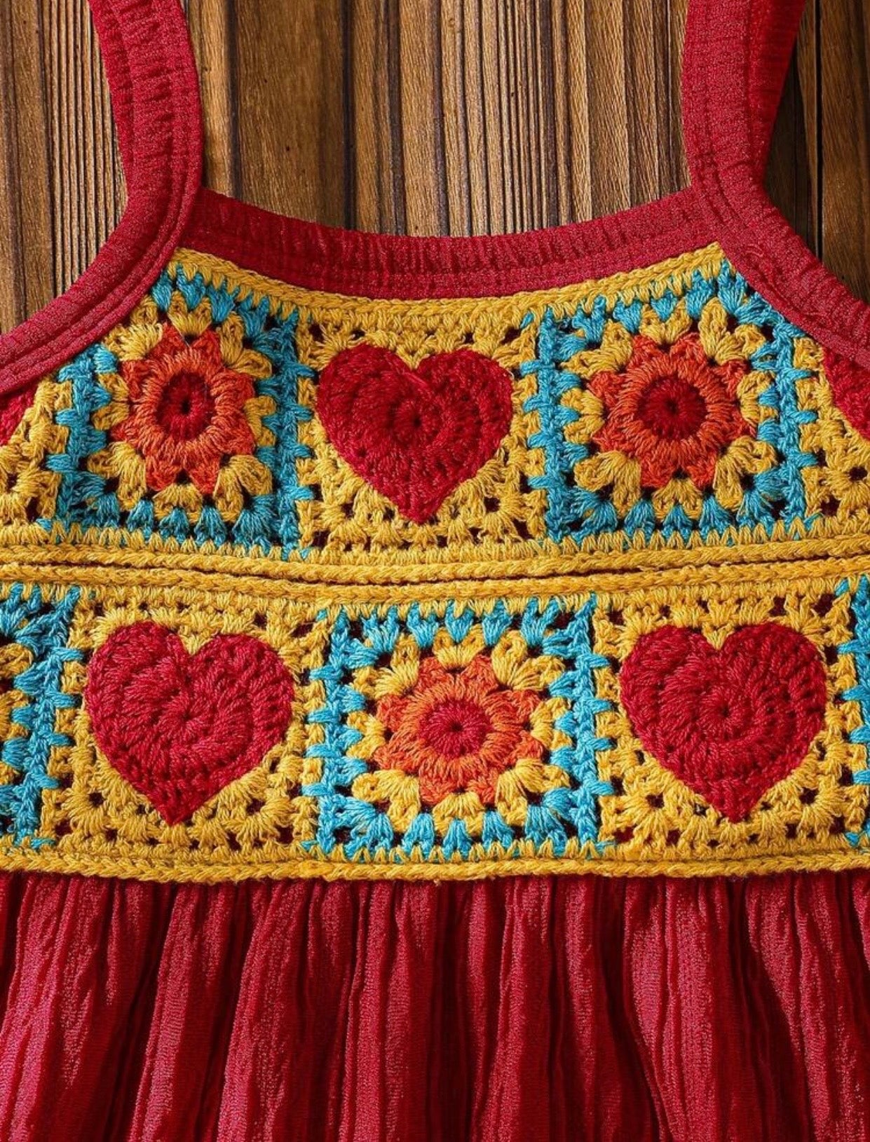 Love in the air color block embroidered bubble romper