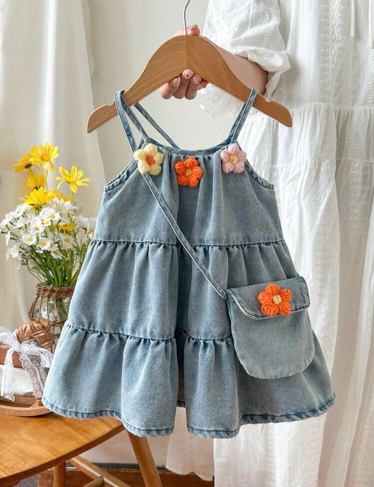 Darling Denim Dress and Matching Purse