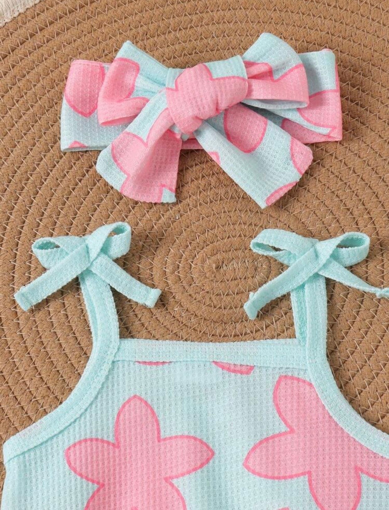 Pink starfish 3-pc Bummie set