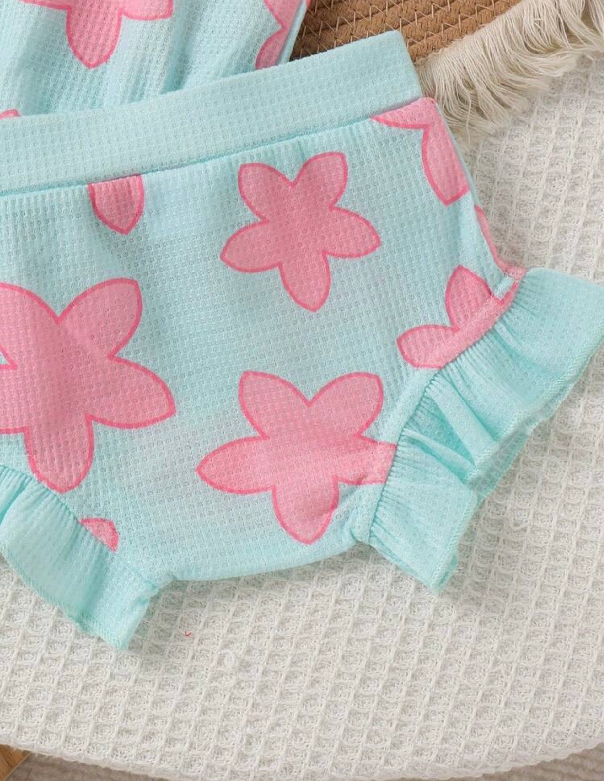 Pink starfish 3-pc Bummie set