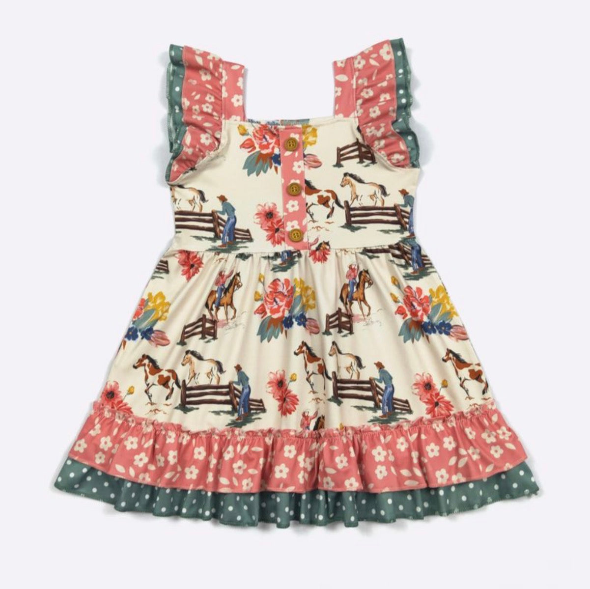 Calamity Jane flutter sleeve Dress