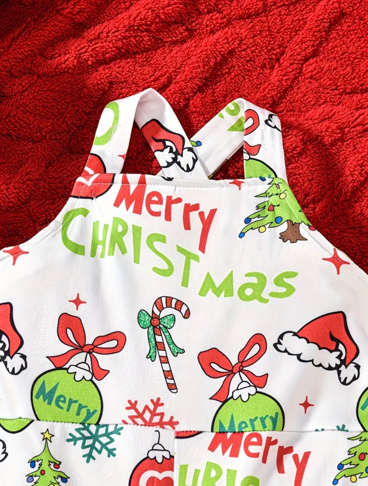 Merry Christmas Grinch Girl's Coverall
