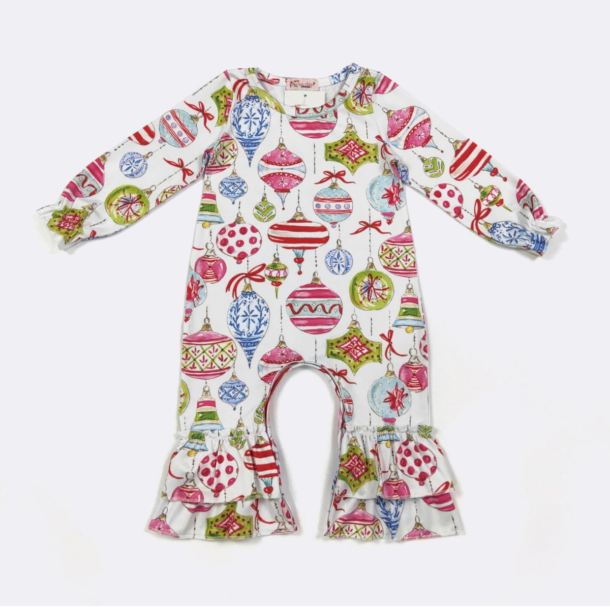 Glass Ornament Infant Girl's Romper