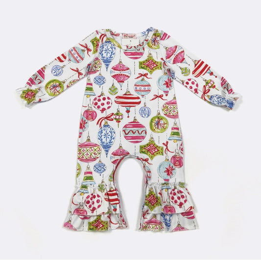 Glass Ornament Infant Girl's Romper