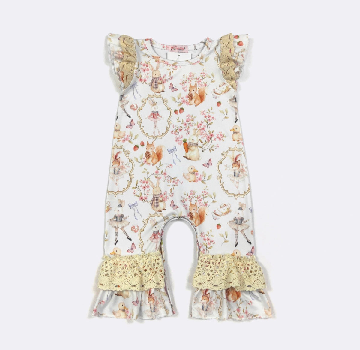 Antique Garden Girl's Infant Romper