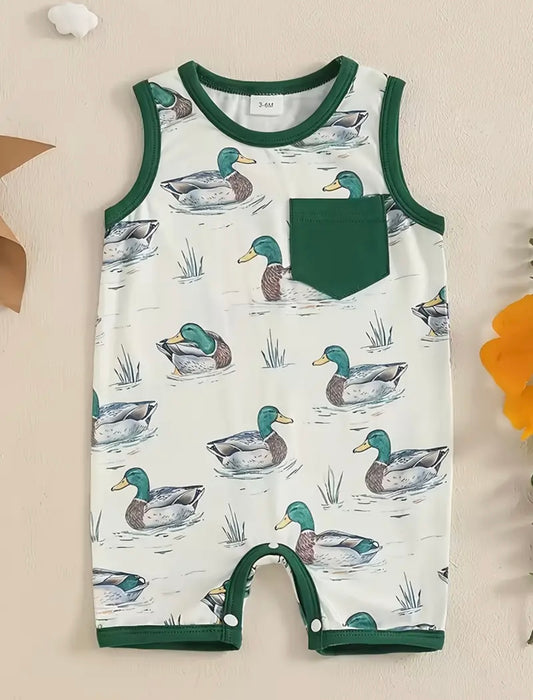 Meet me at the Lake-Boy's Shortie Romper