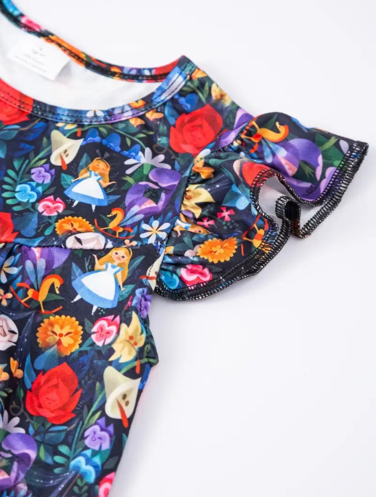 Wonderland Flutter Sleeve-A line Dress
