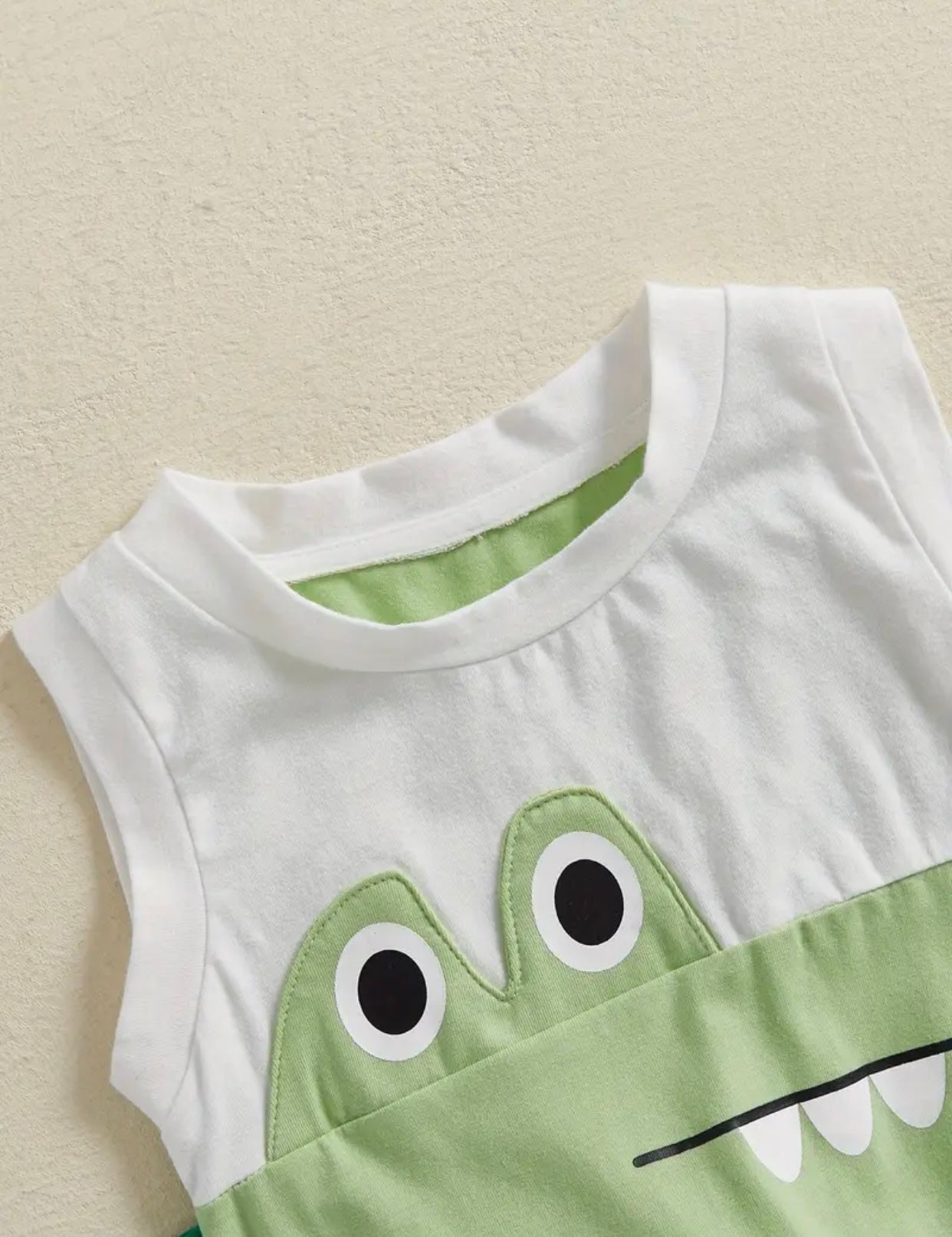 Croc-a-gator Sleeveless Shorty Romper
