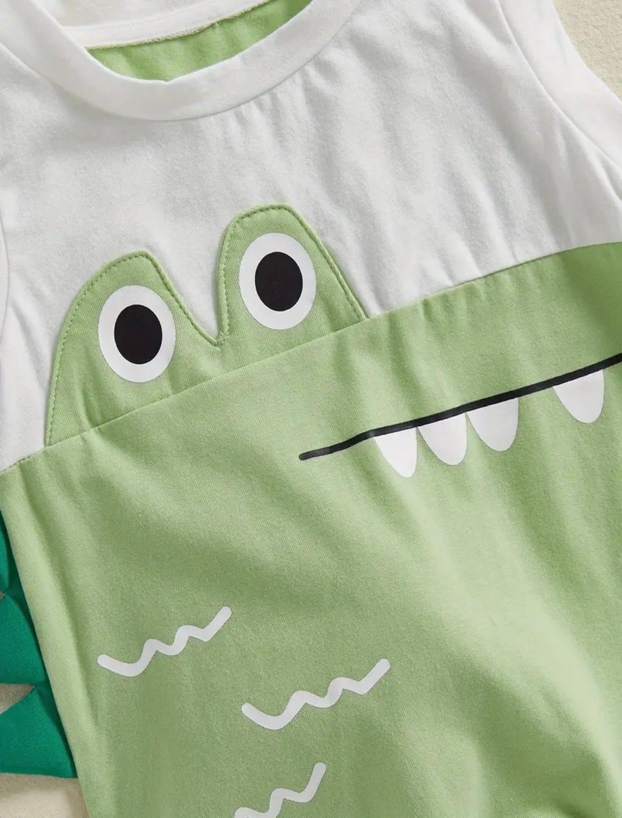 Croc-a-gator Sleeveless Shorty Romper