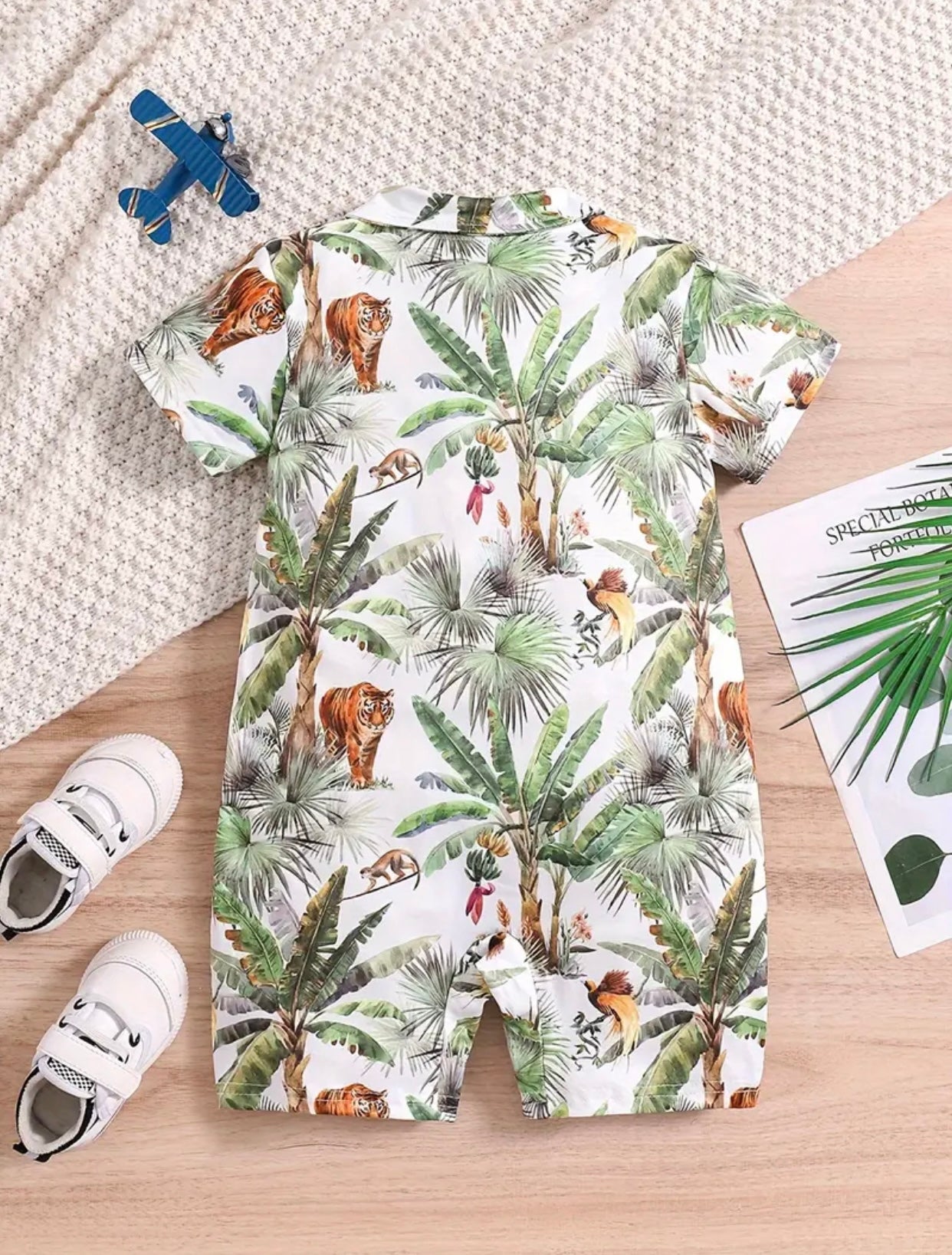Mighty Jungle Shorty Romper