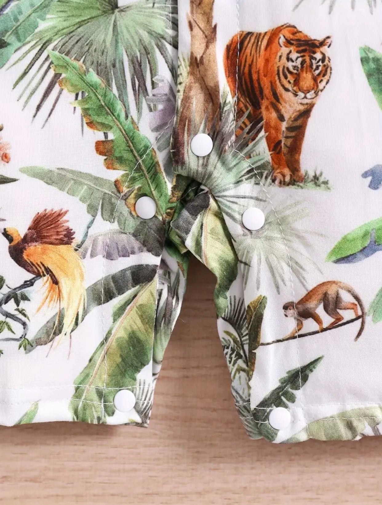 Mighty Jungle Shorty Romper