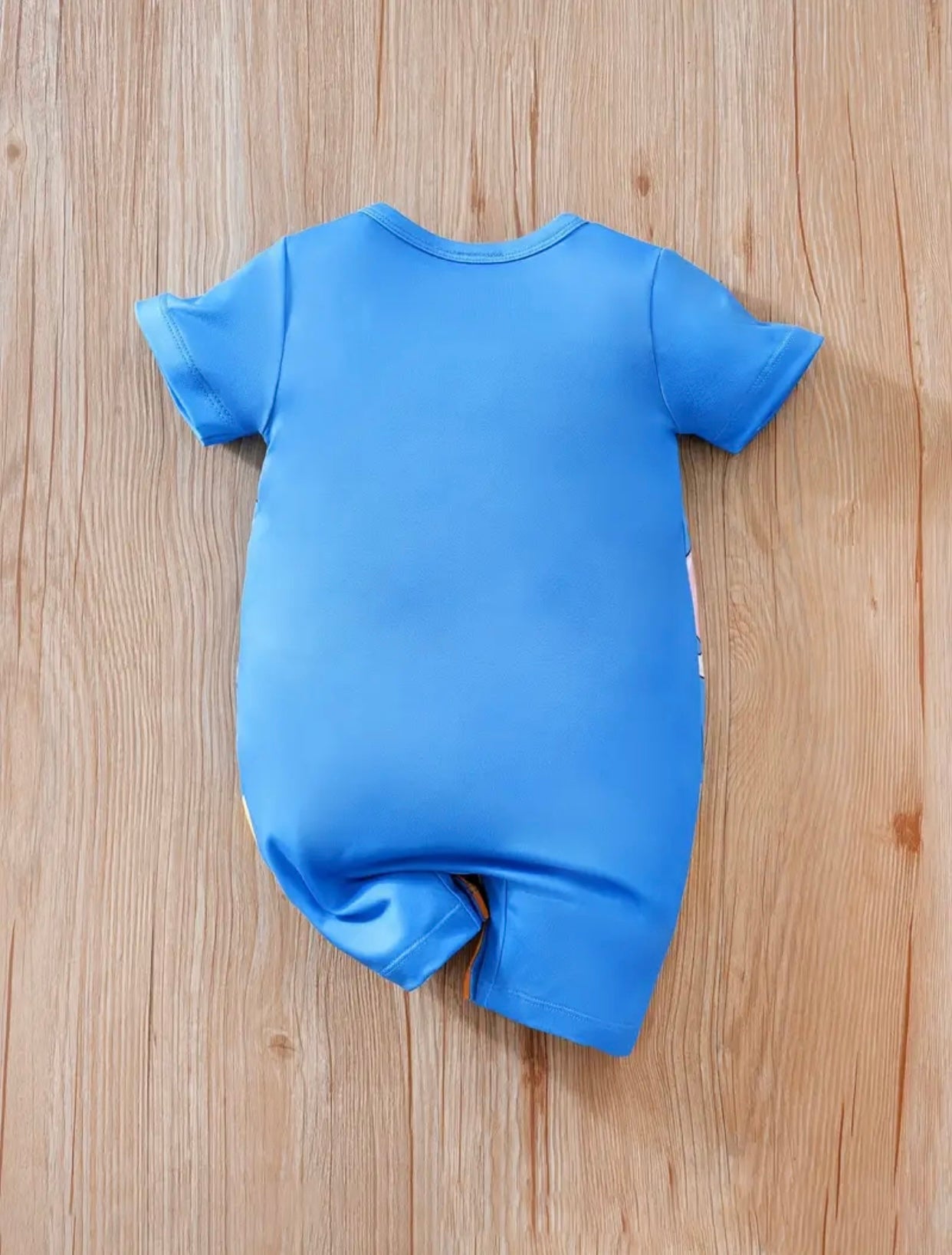 Ocean Blue Shorty Romper