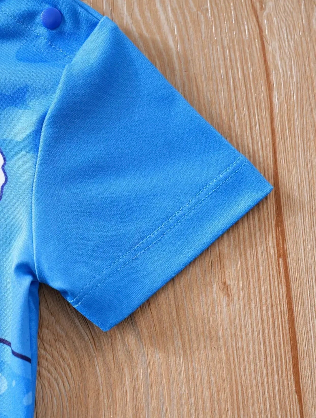Ocean Blue Shorty Romper