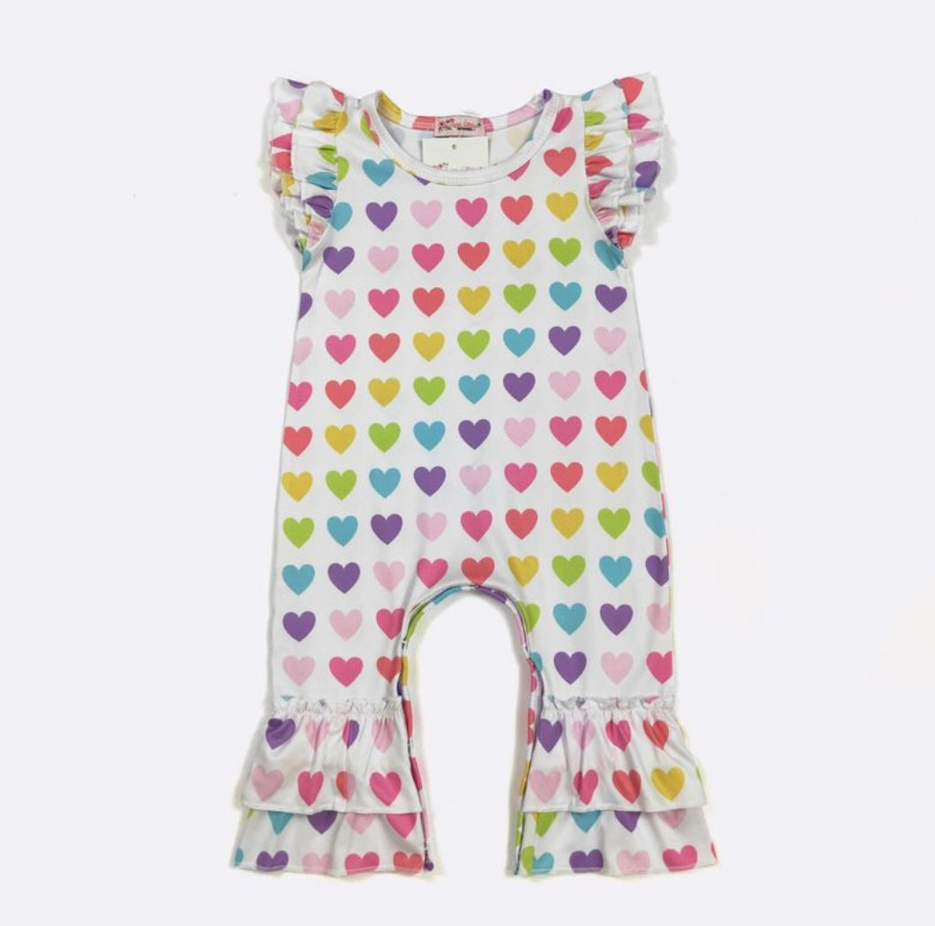 Bright hearted Girl's Infant romper