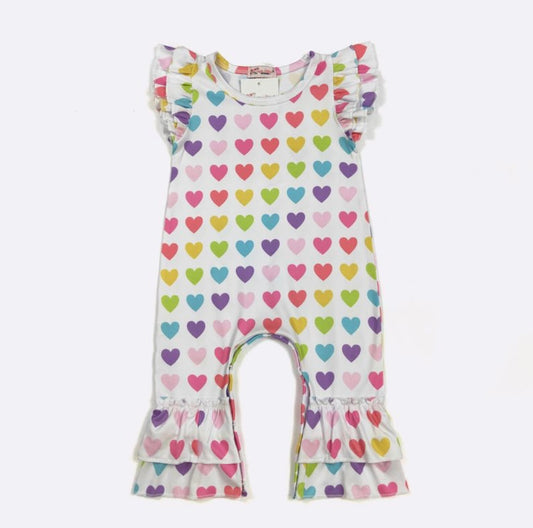 Bright hearted Girl's Infant romper