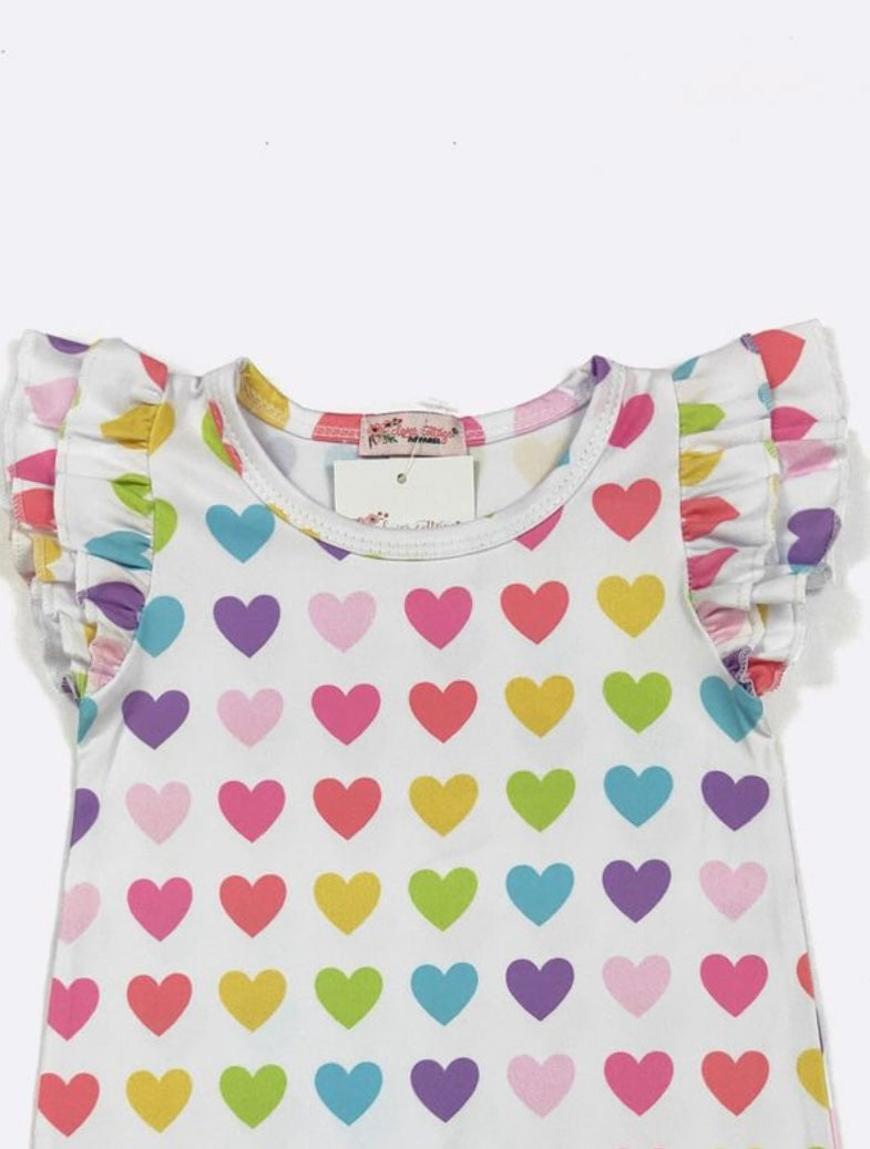 Bright hearted Girl's Infant romper