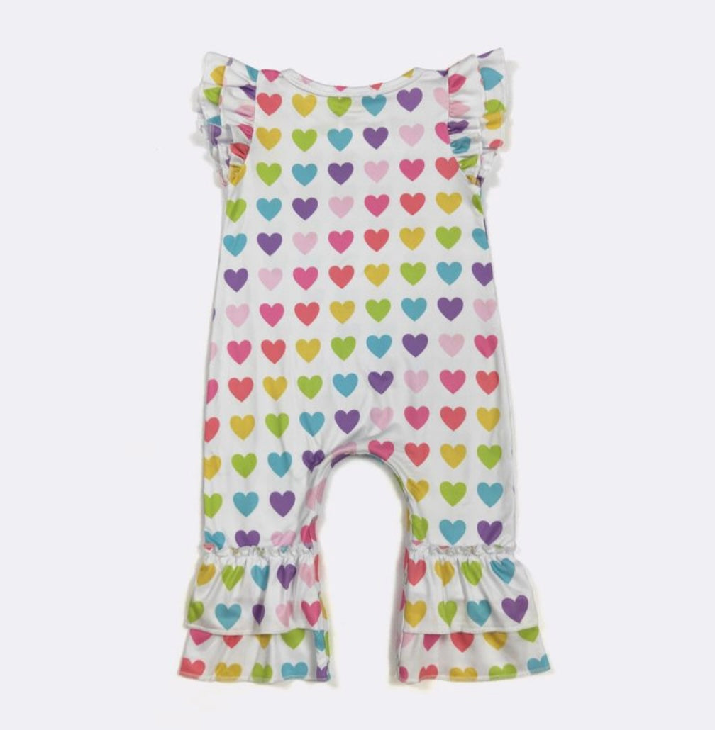 Bright hearted Girl's Infant romper