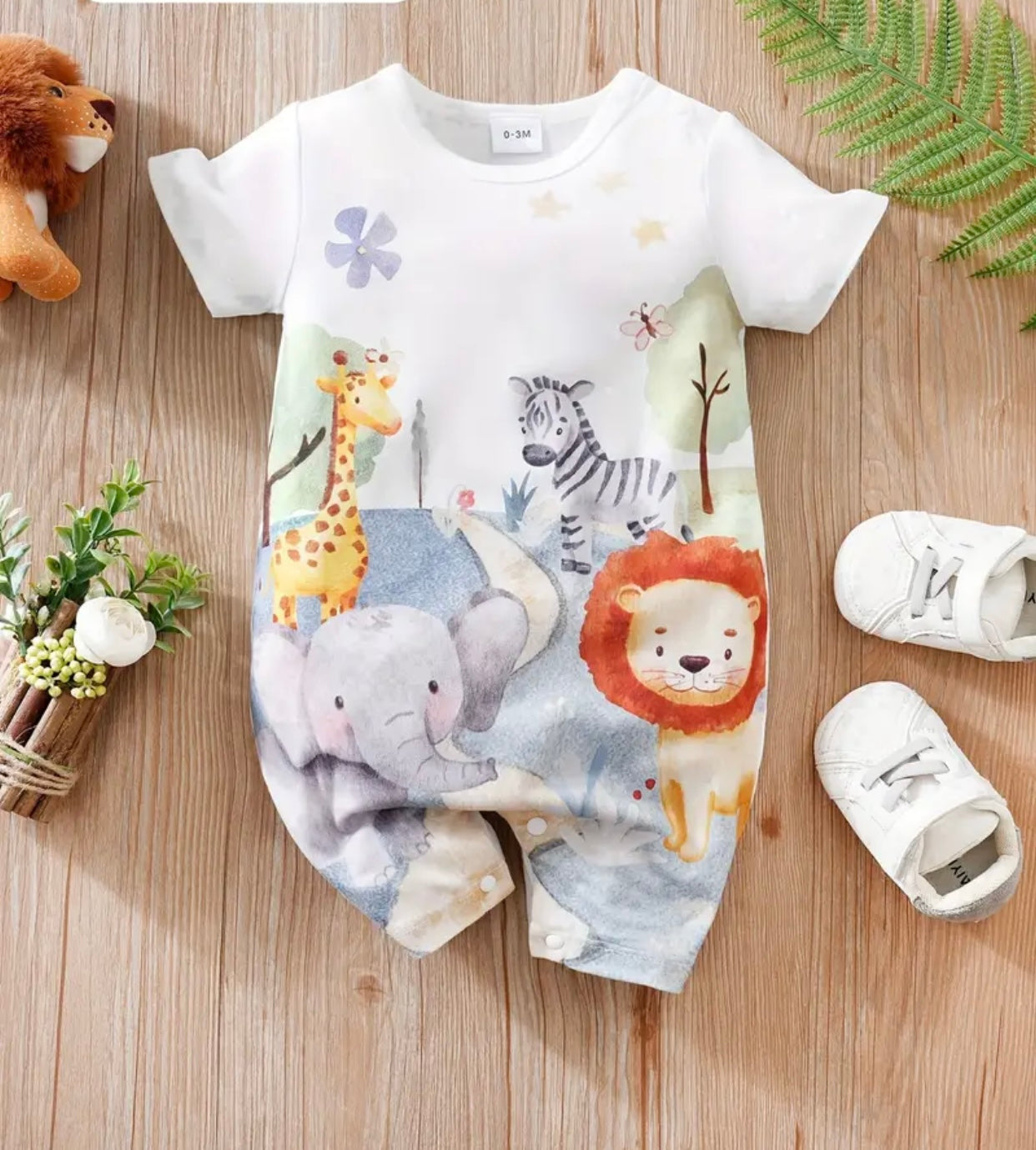 Jungle Babies Shorty romper