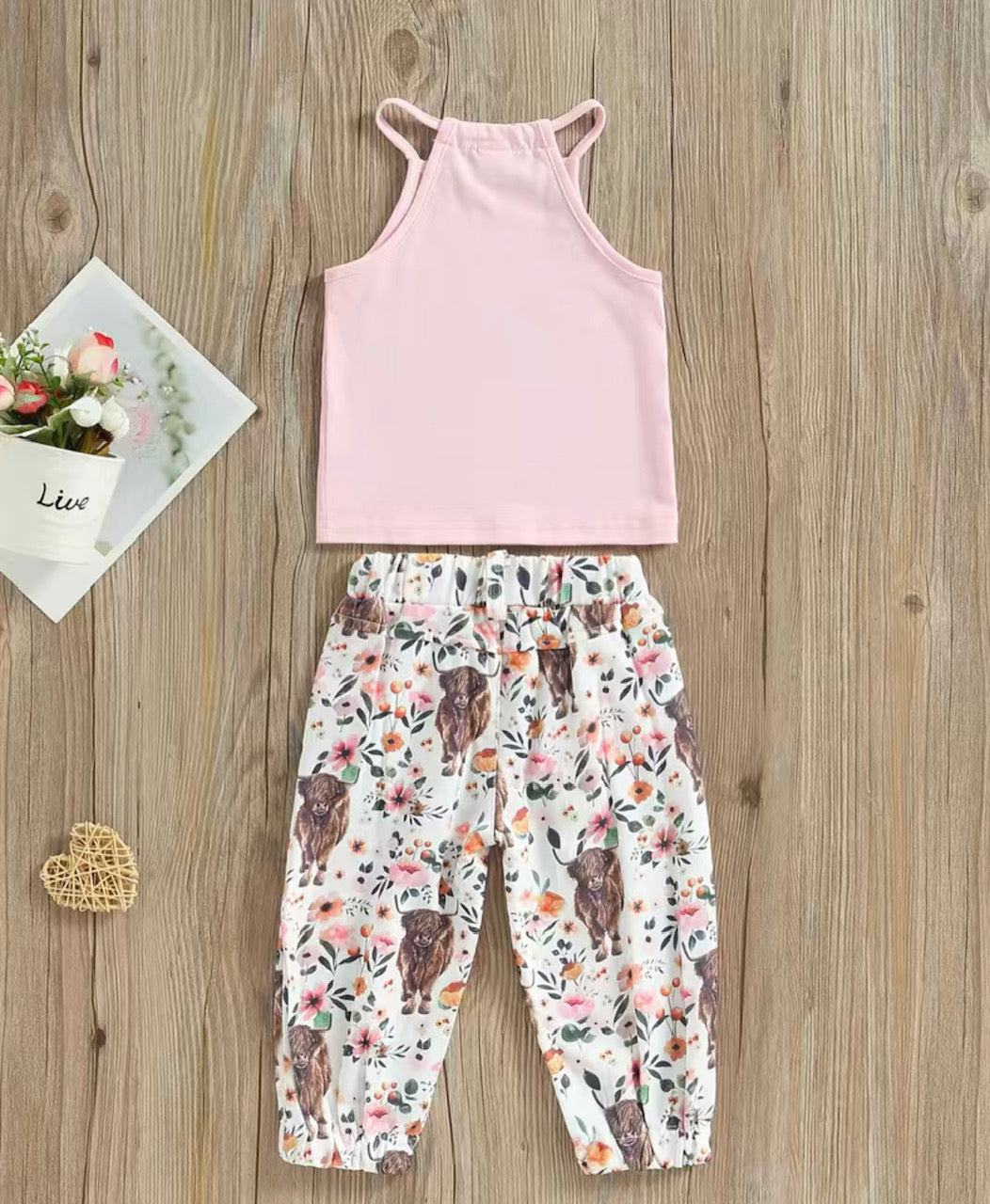 Little Cowgirl- 2 Piece Pant Set