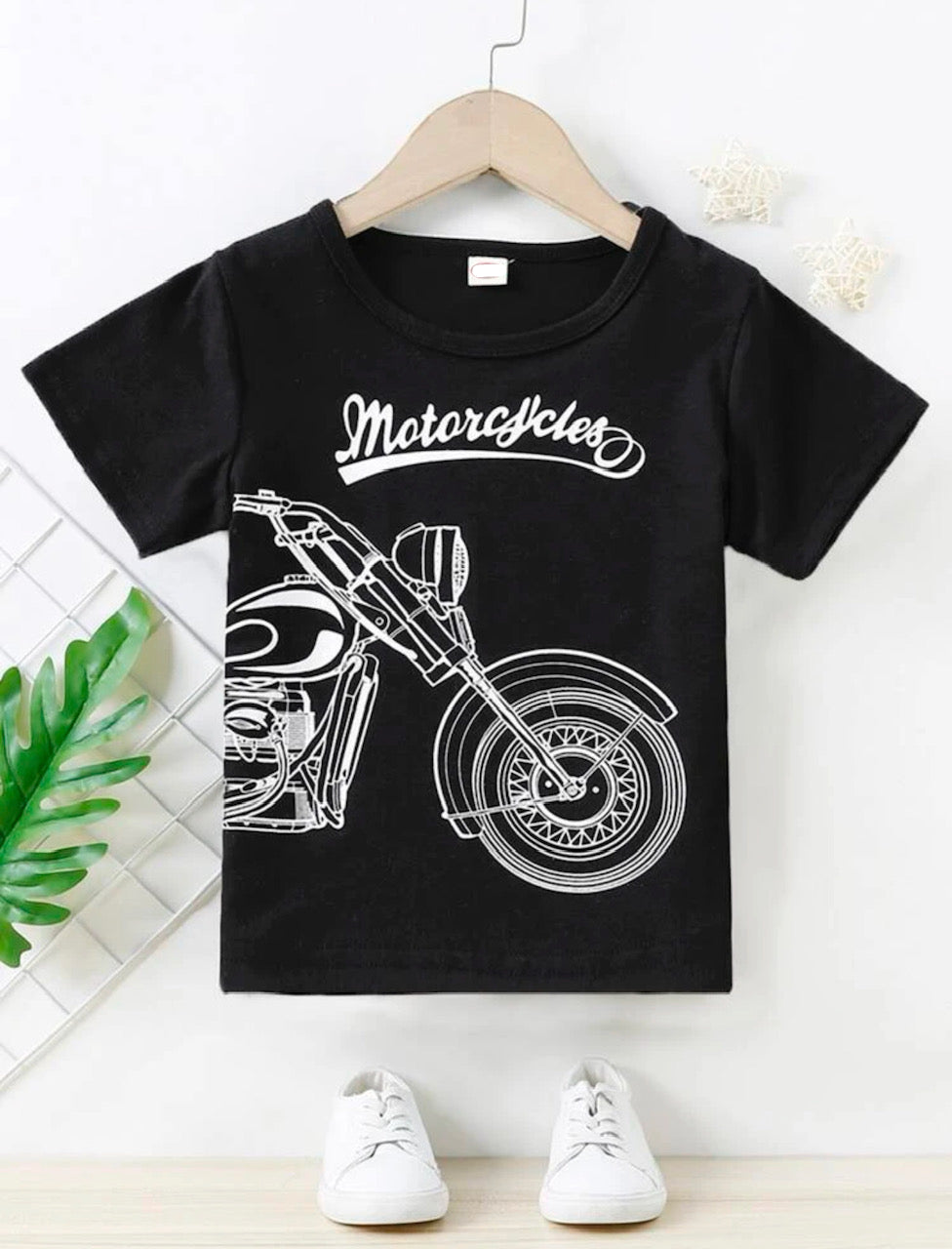 Rev it up and gear up in style with this Motorcycle Madness T-shirt! Its bold graphic and classic black-and-white design look great on any little biker, and with its super soft, lightweight fabric, you'll never want to take it off. Hop on the open-road and play in comfort and style!