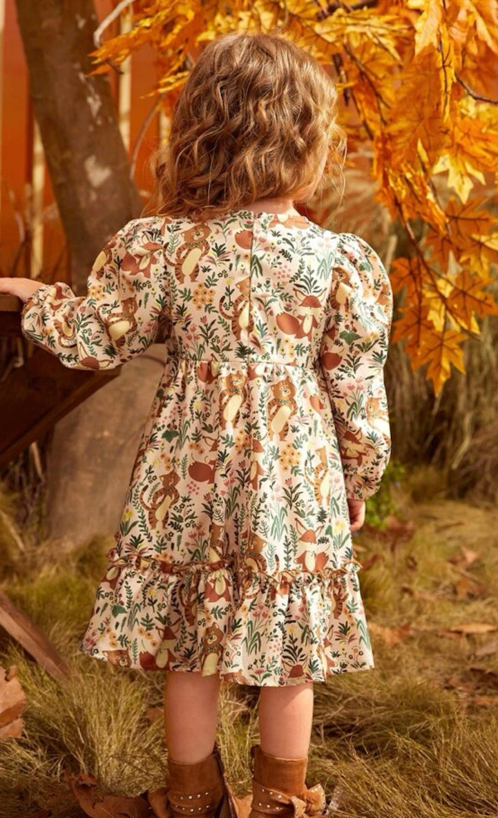 Friends of the Forest Long Sleeve Dress