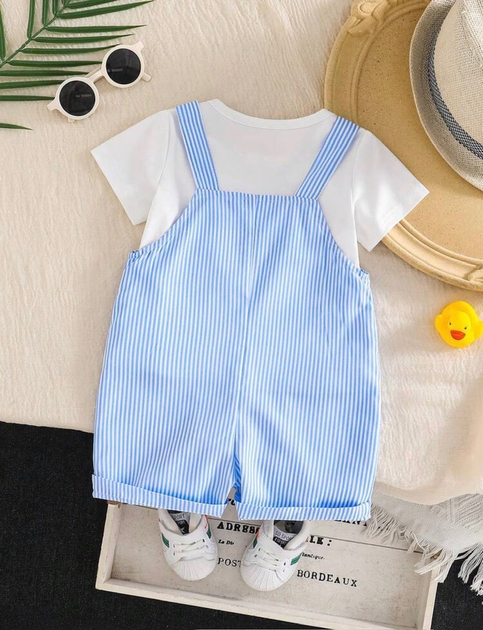 Duck Pals 2-pc overall set