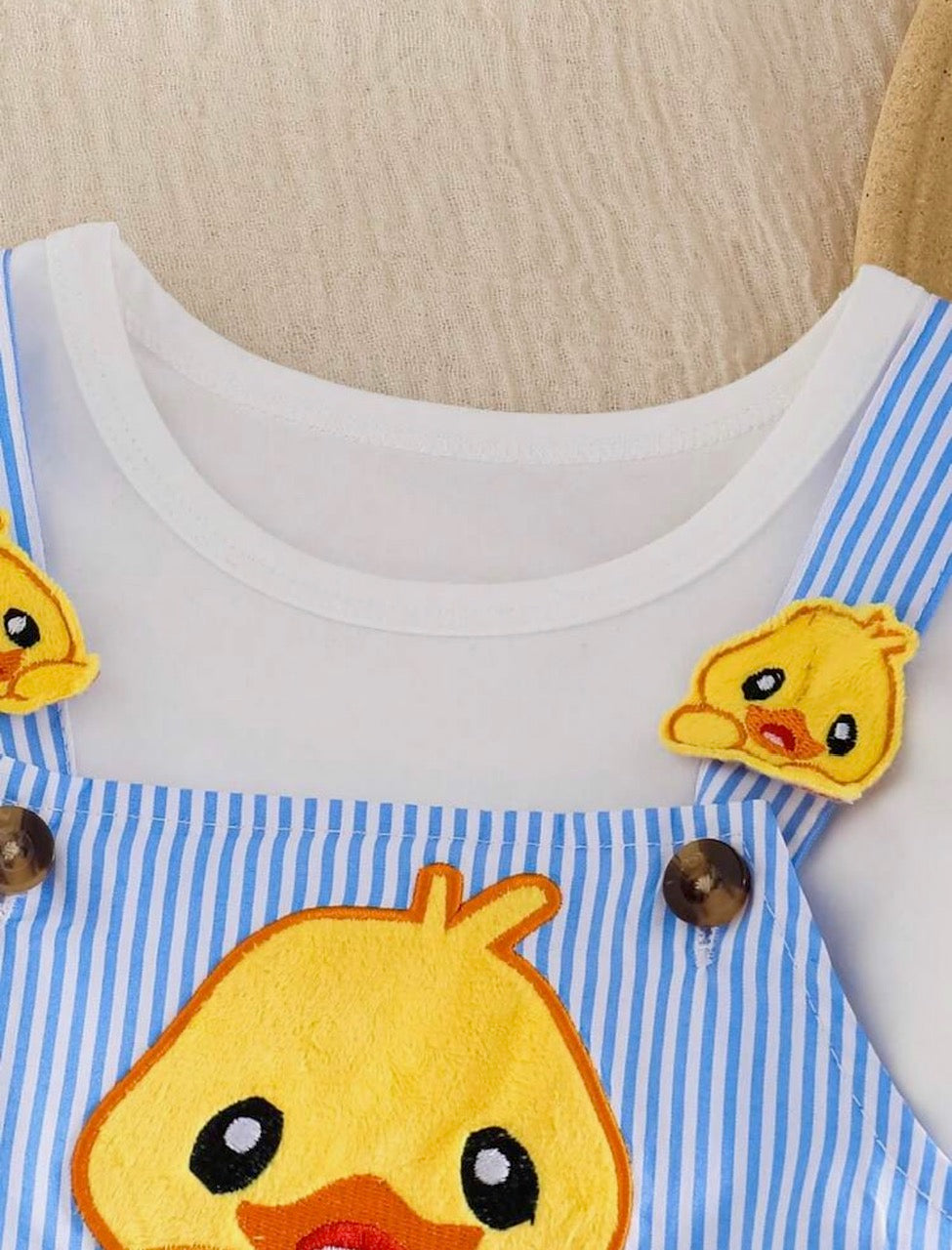 Duck Pals 2-pc overall set