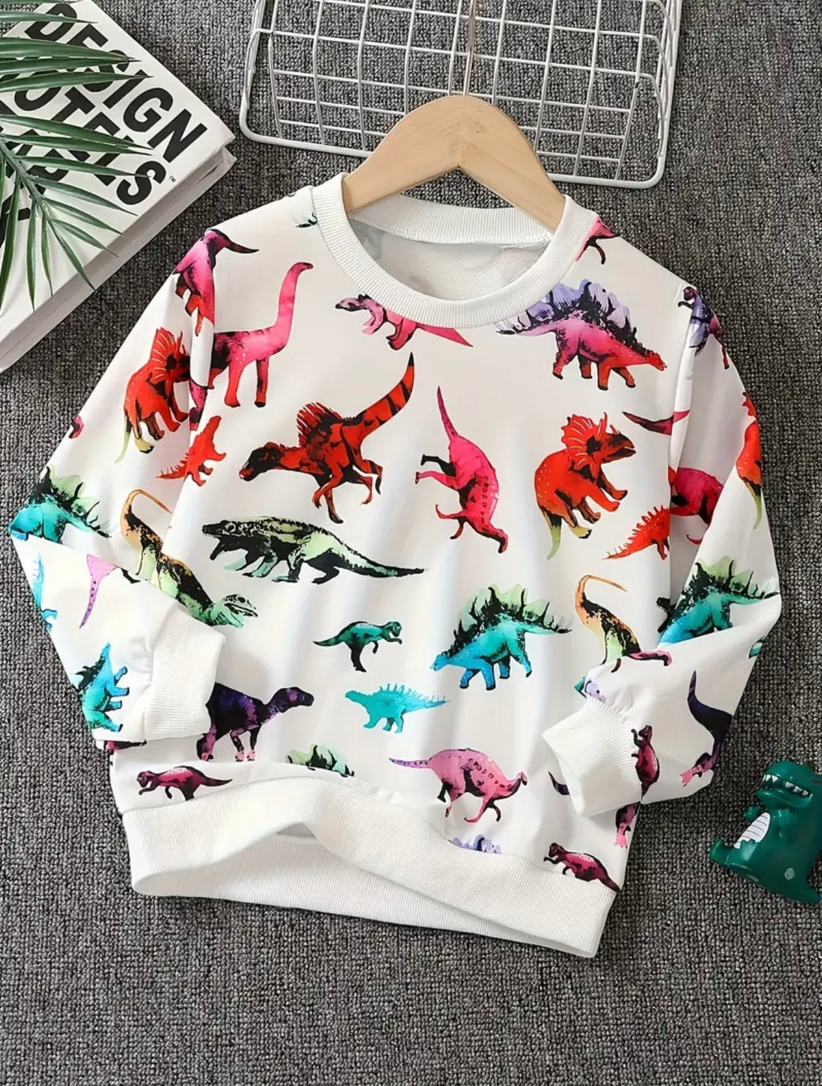 Colorful Dino's Long Sleeve Shirt