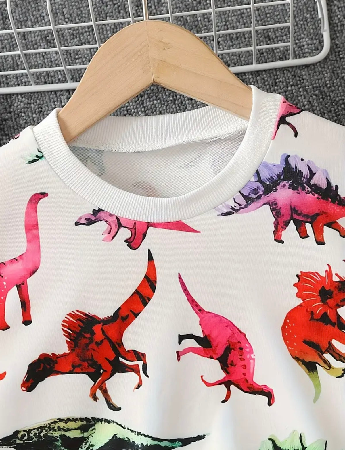 Colorful Dino's Long Sleeve Shirt