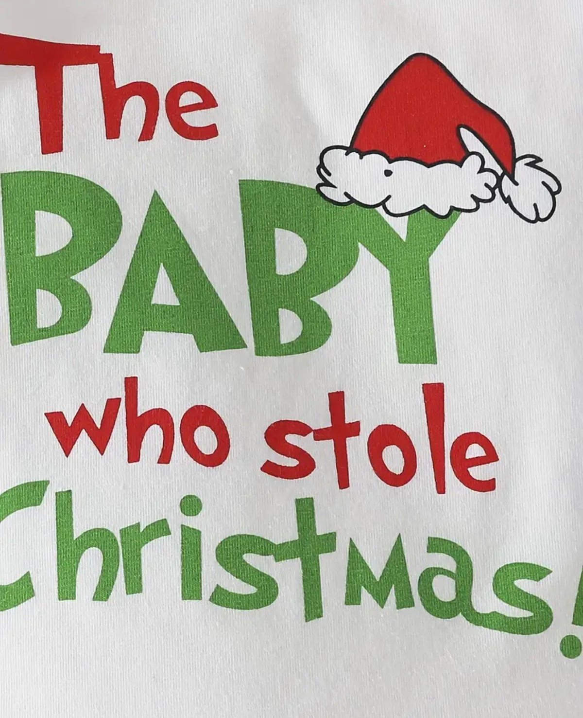 "The baby who stole Christmas" 3-pc belle pant set