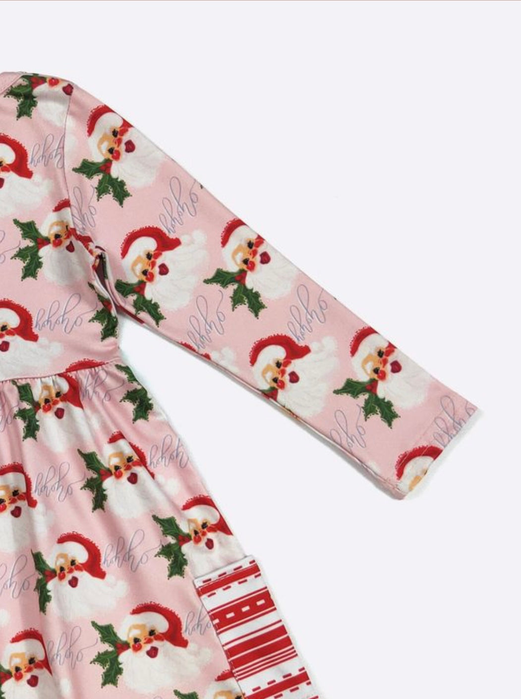 Ho Ho Ho Santa Long Sleeve Girl's Dress