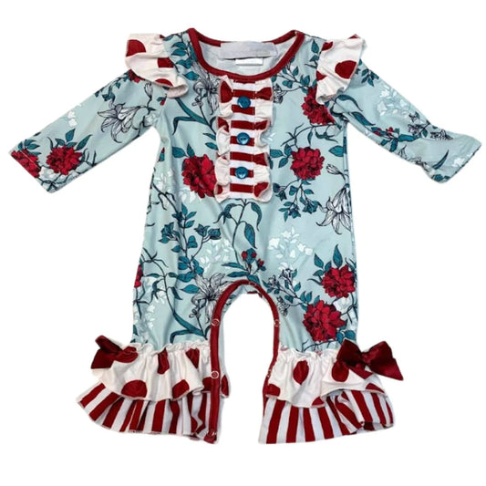 Petals and Play Girl's Infant Romper