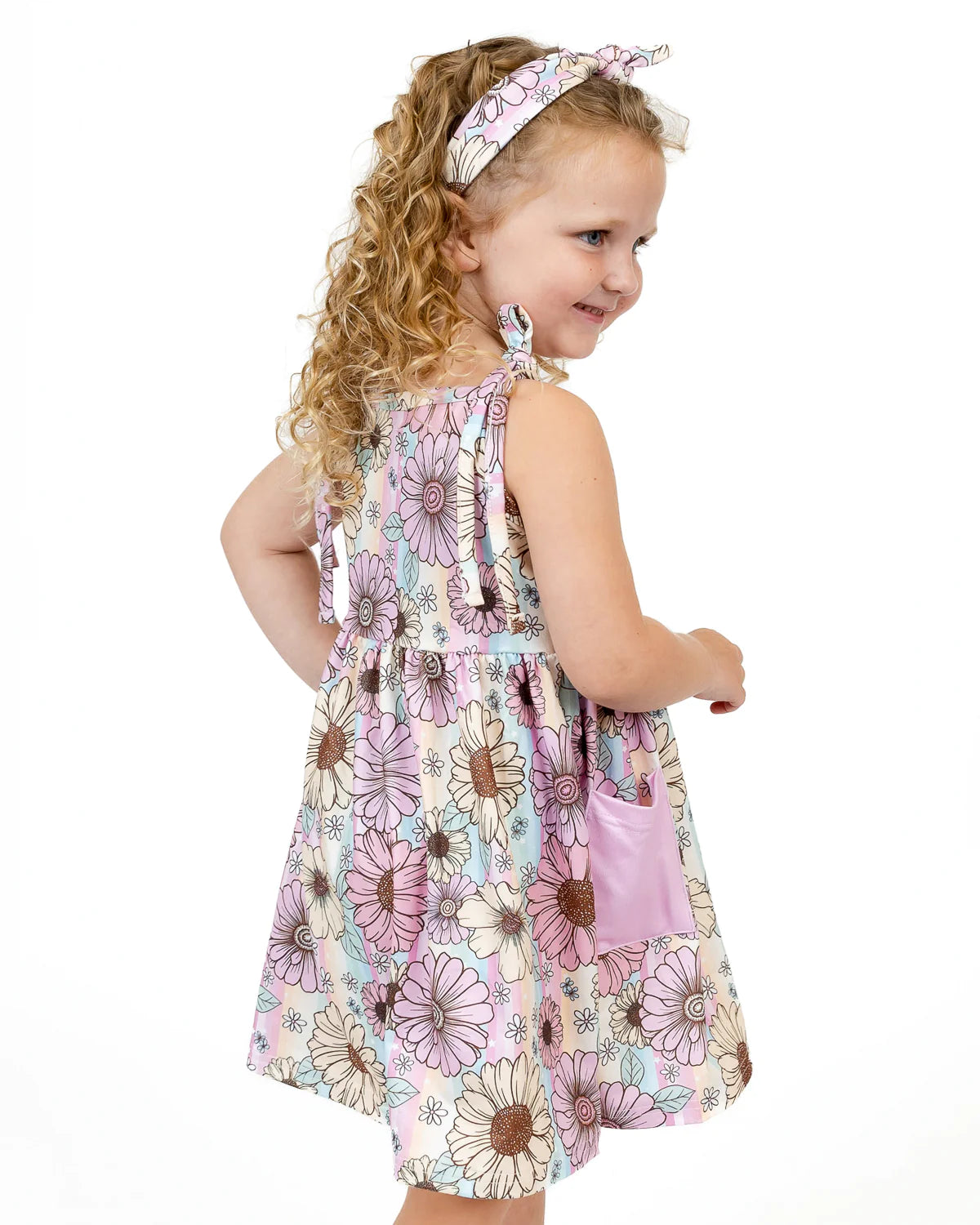 Summer Floral Sleeveless A-line Dress