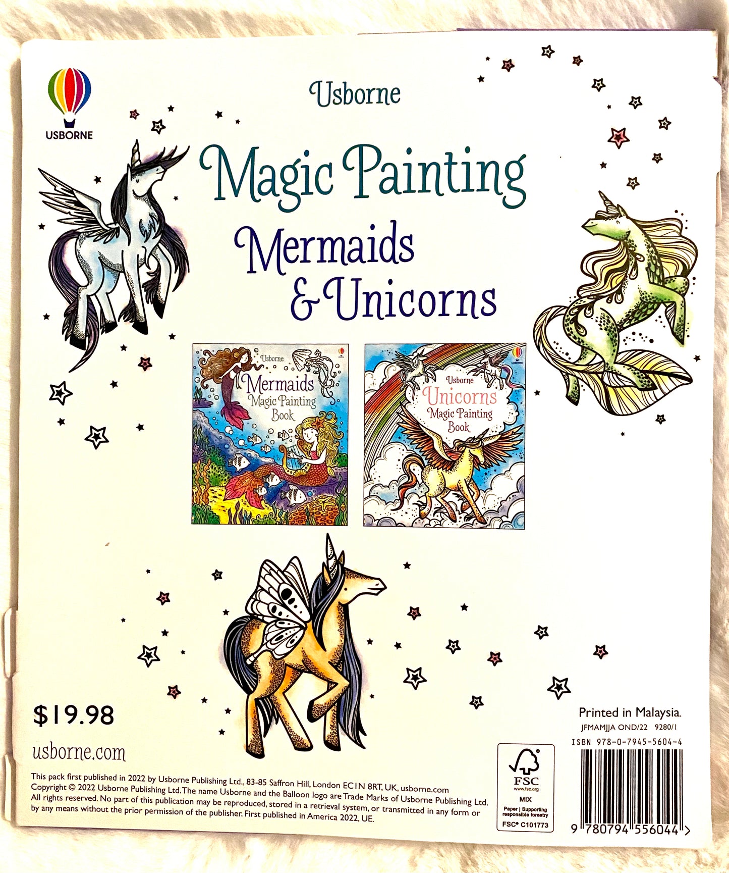 Mermaids Magic Painting Book