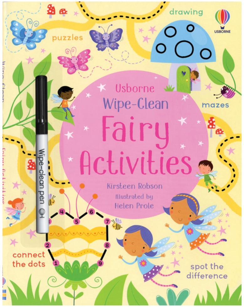 Wipe Clean Fairy Activities Book