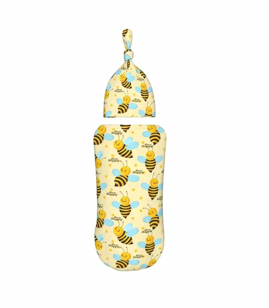 Newborn Sleeping Sac and Matching Hat